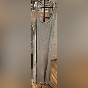 (NWT) Free People Heather Grey Tank Maxi Dress Size L Casual Lounge Boho